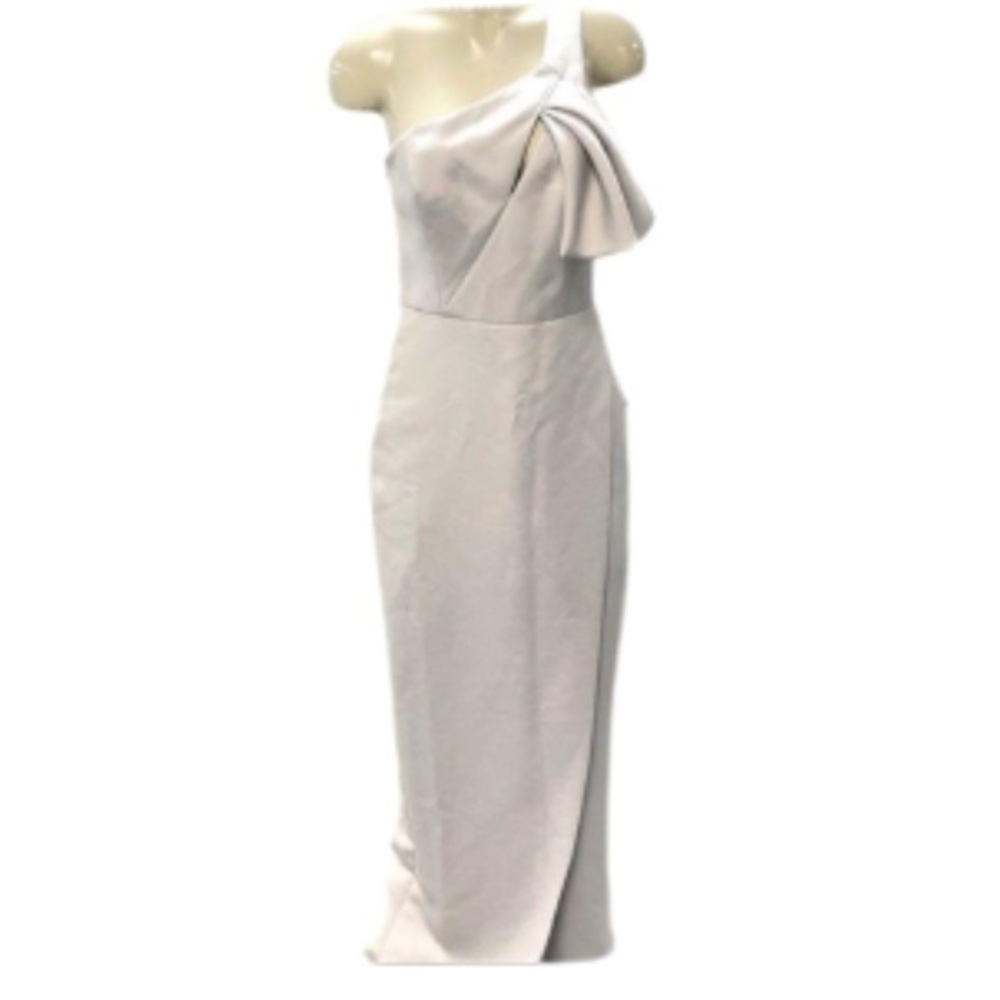 Jay Godfrey Neiman Marcus silver one shoulder maxi dress NWT size 6